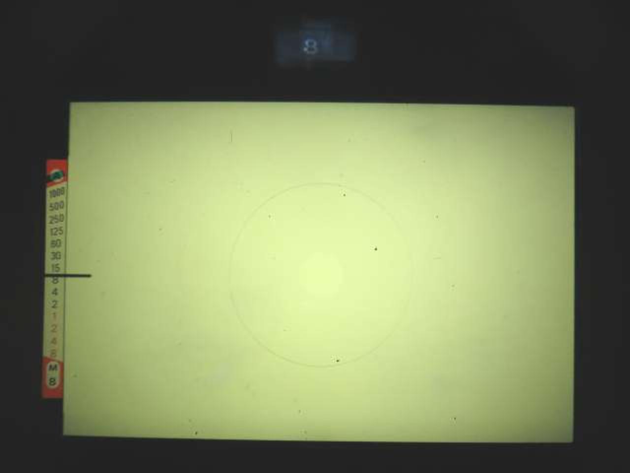 露出計動作しています