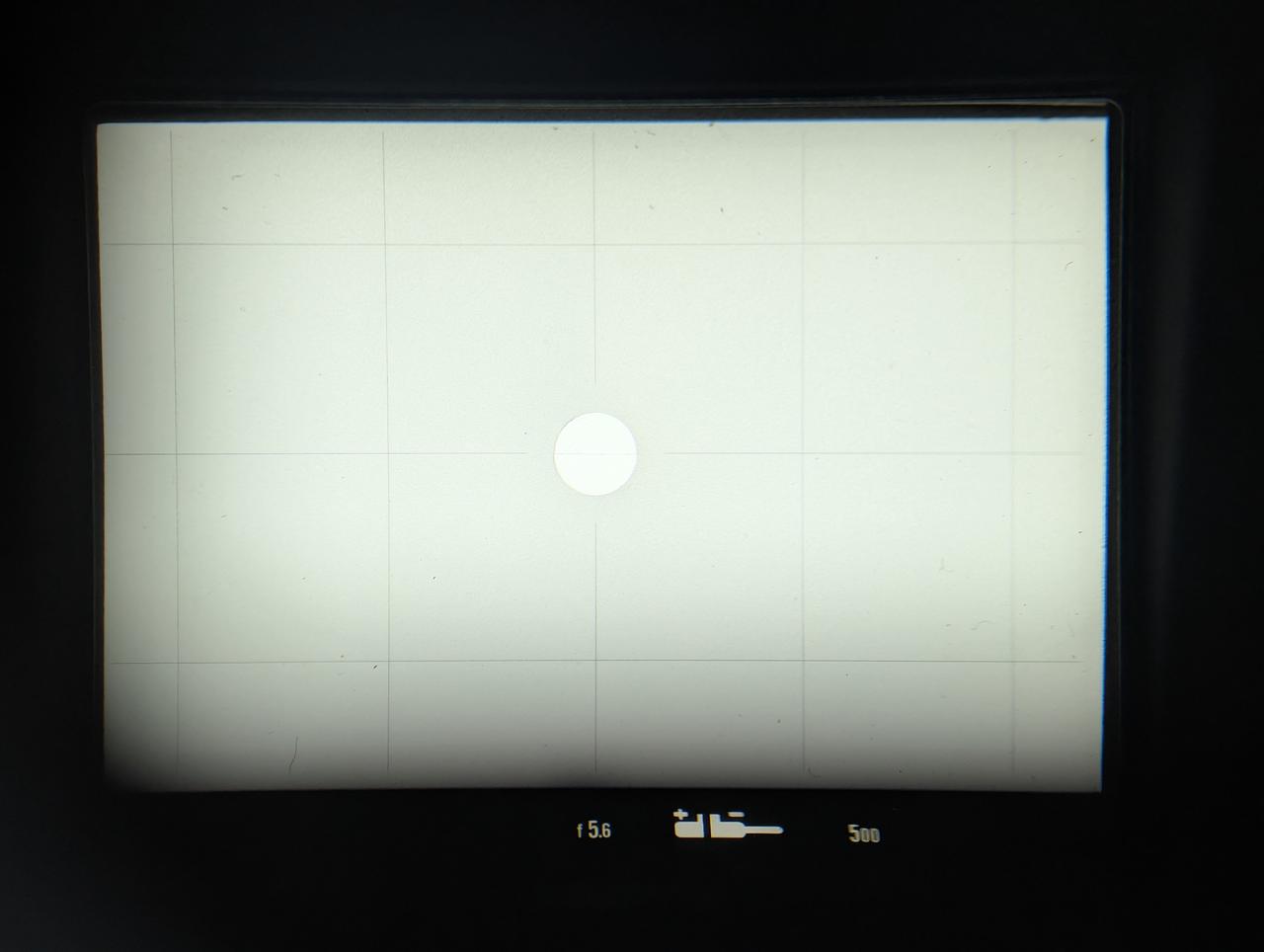 フォーカススクリーン交換済 ホコリあり