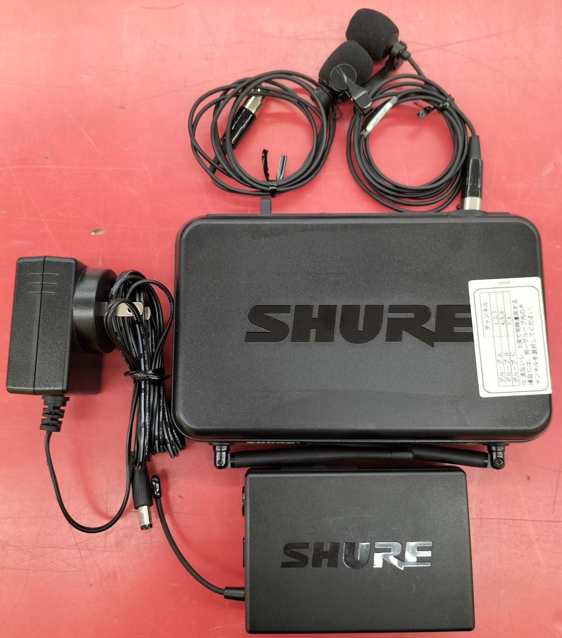 SHURE ワイヤレスマイクセット　SVX4 SVX1 PGA31 の3点セット SHURE ワイヤレスマイクセット SVX4 SVX1 PGA31 の3点セット