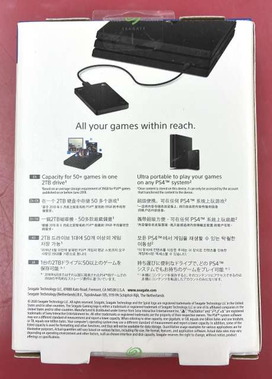 シーゲート(SEAGATE)|PS4用外付けポータブルHDD|【ハードオフ公式通販