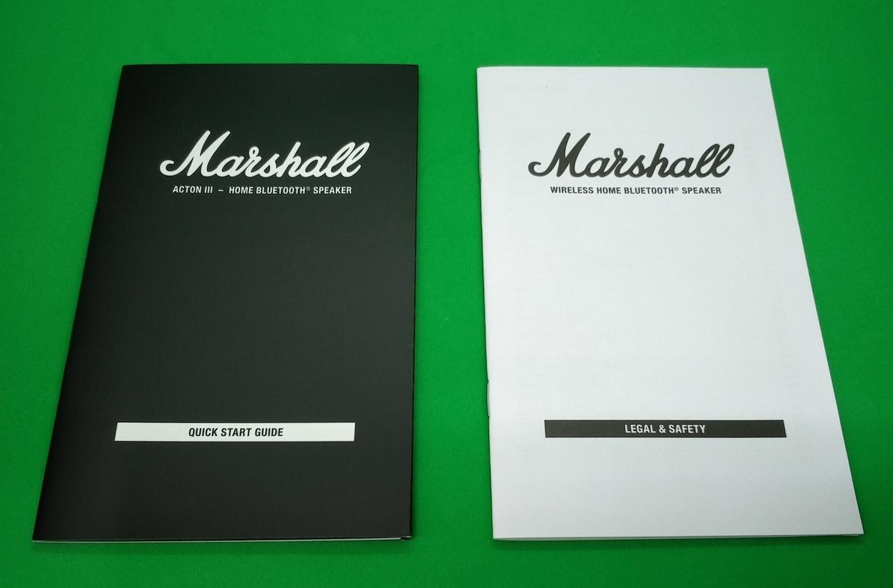 付属の印刷物です。