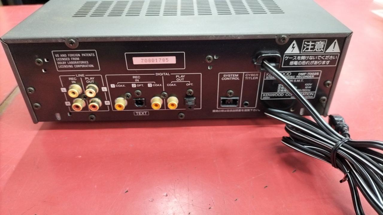 KENWOOD 型番：DMF-7002S MDデッキ