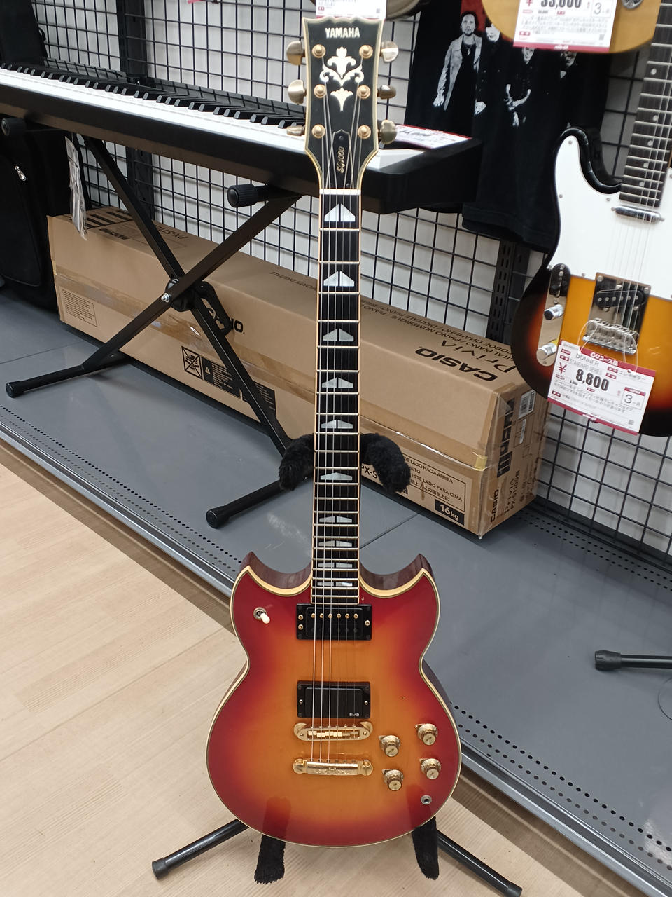 【ジャンク】YAMAHA SFX-III エレキギター Yahoo!オークション - YAMAHA ヤマハ SFX-3 ダブルカッタウェイ