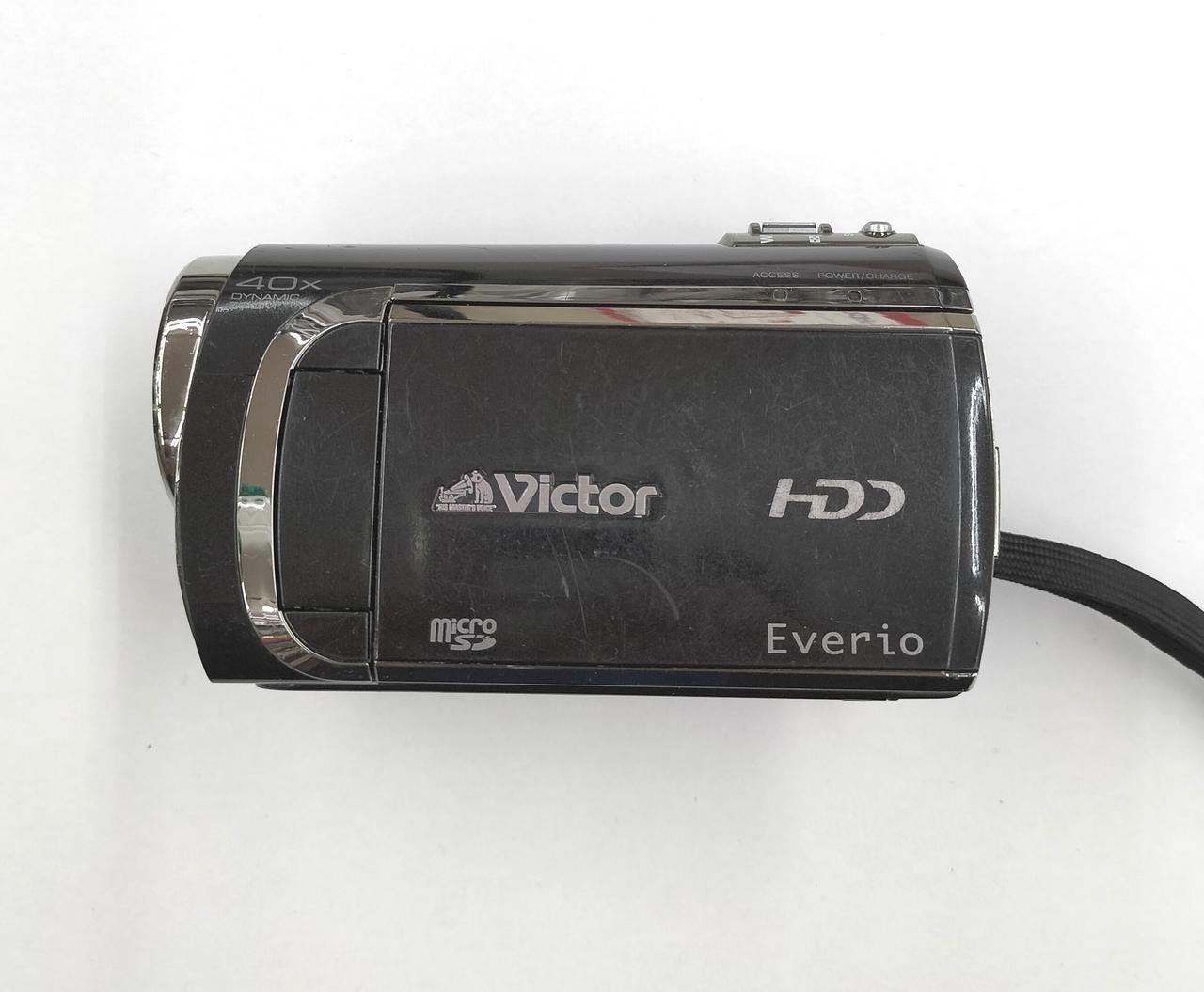Victor - 美品動作品　Victor ハイビジョンハードディスクムービー　GZ-HD3 中古】ビクター GZ-HD3 ブラック Everio HDDビデオカメラ