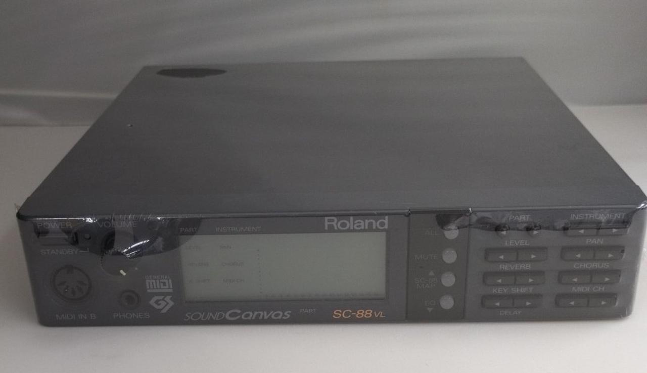 Roland SC-88VL GS音源モジュール とモニタースピーカーセット 掘り出す Roland SC-88VL 音源モジュール - ☆航空無線と