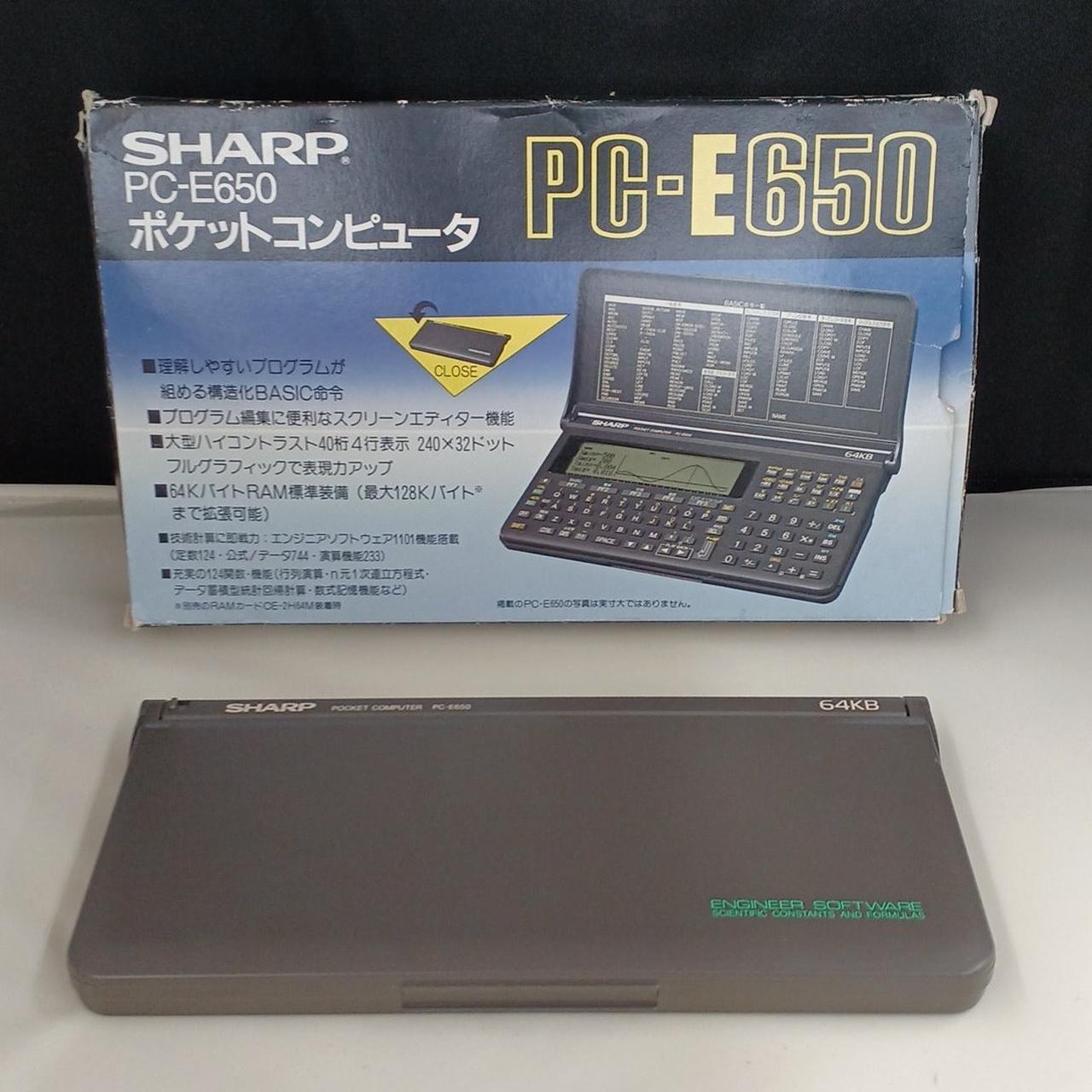 ジャンク ）ポケコン シャープ PC-E650 ポケットコンピュータ ー