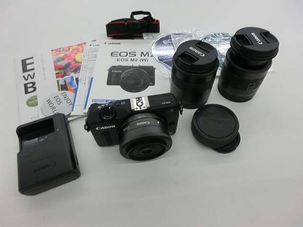 ■新品級■ Canon EOS M2 トリプルレンズキット≪付属品完備≫ CANON EOS M2 トリプルレンズキット [レッド] 価格比較 - 価格.com