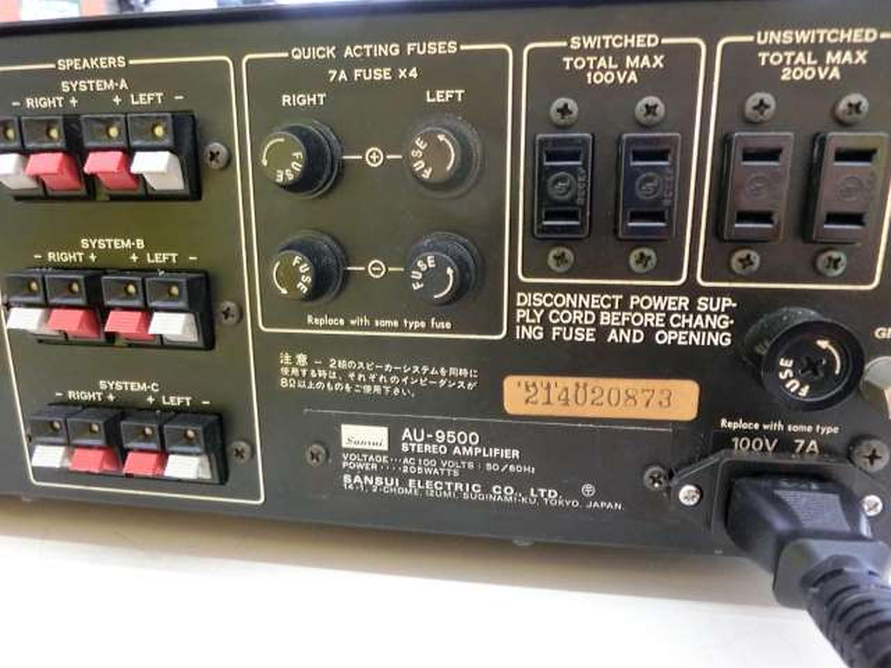 SANSUI 　プリメインアンプ　AU-α205【稼働品／取説有】 SANSUI AU-α907KX ♪サンスイ 銘プリメインアンプ♪【SP