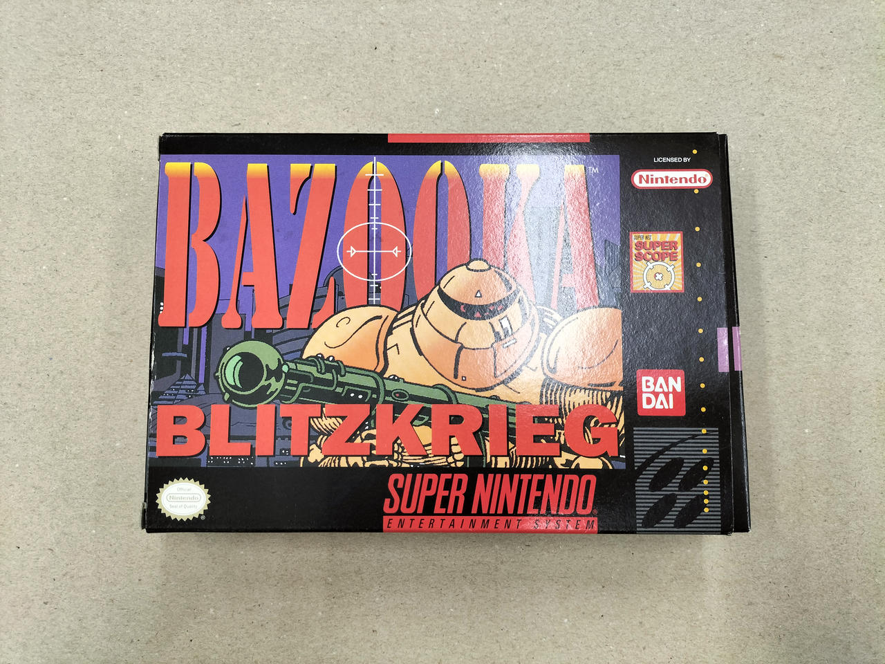 バンダイ(BANDAI)|SNESソフト 北米版 BAZOOKA BLITZKRIEG