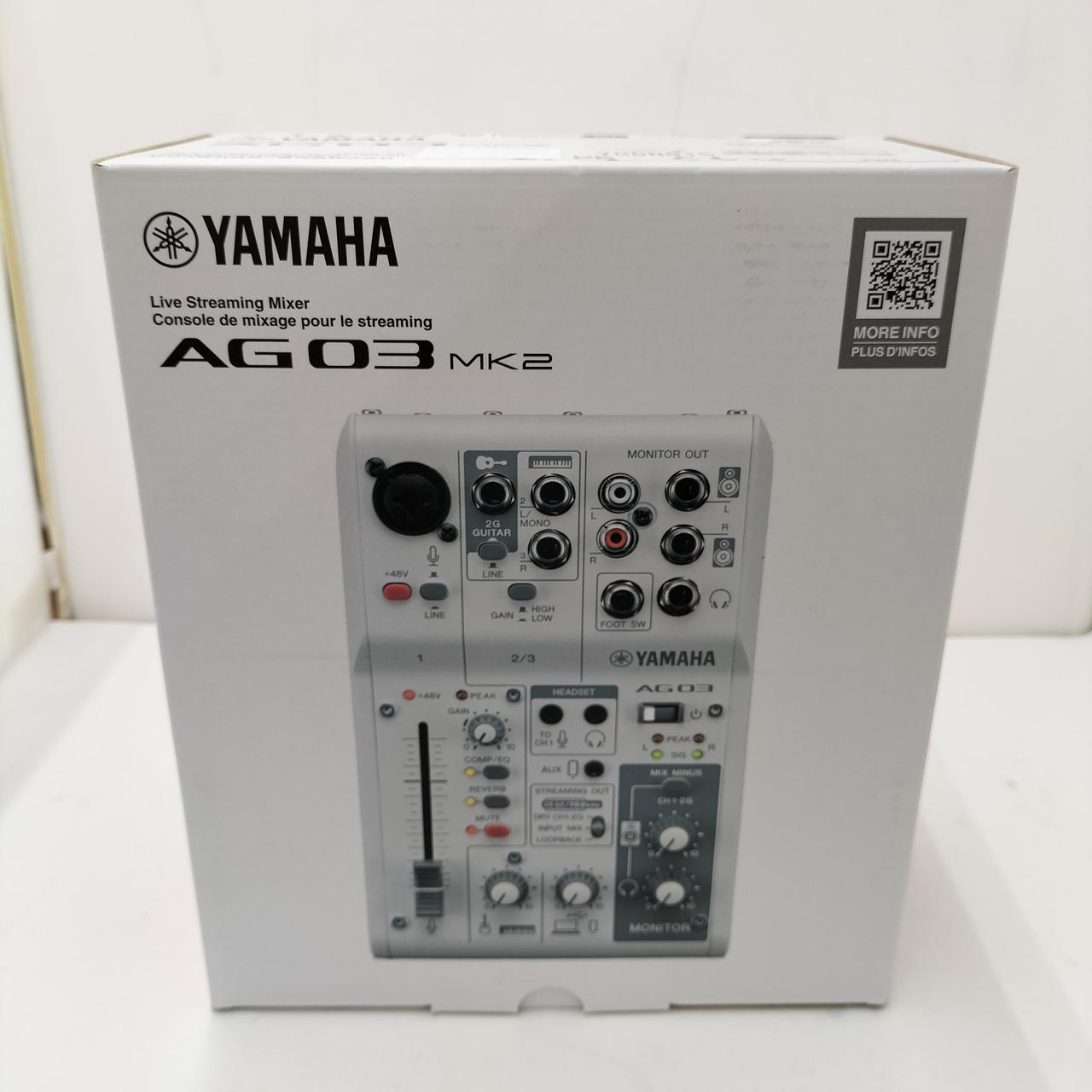 【新品・未使用】YAMAHA AG-03 MK2 オーディオインターフェイス ヤマハ | AG03MK2 - AG Series - 概要