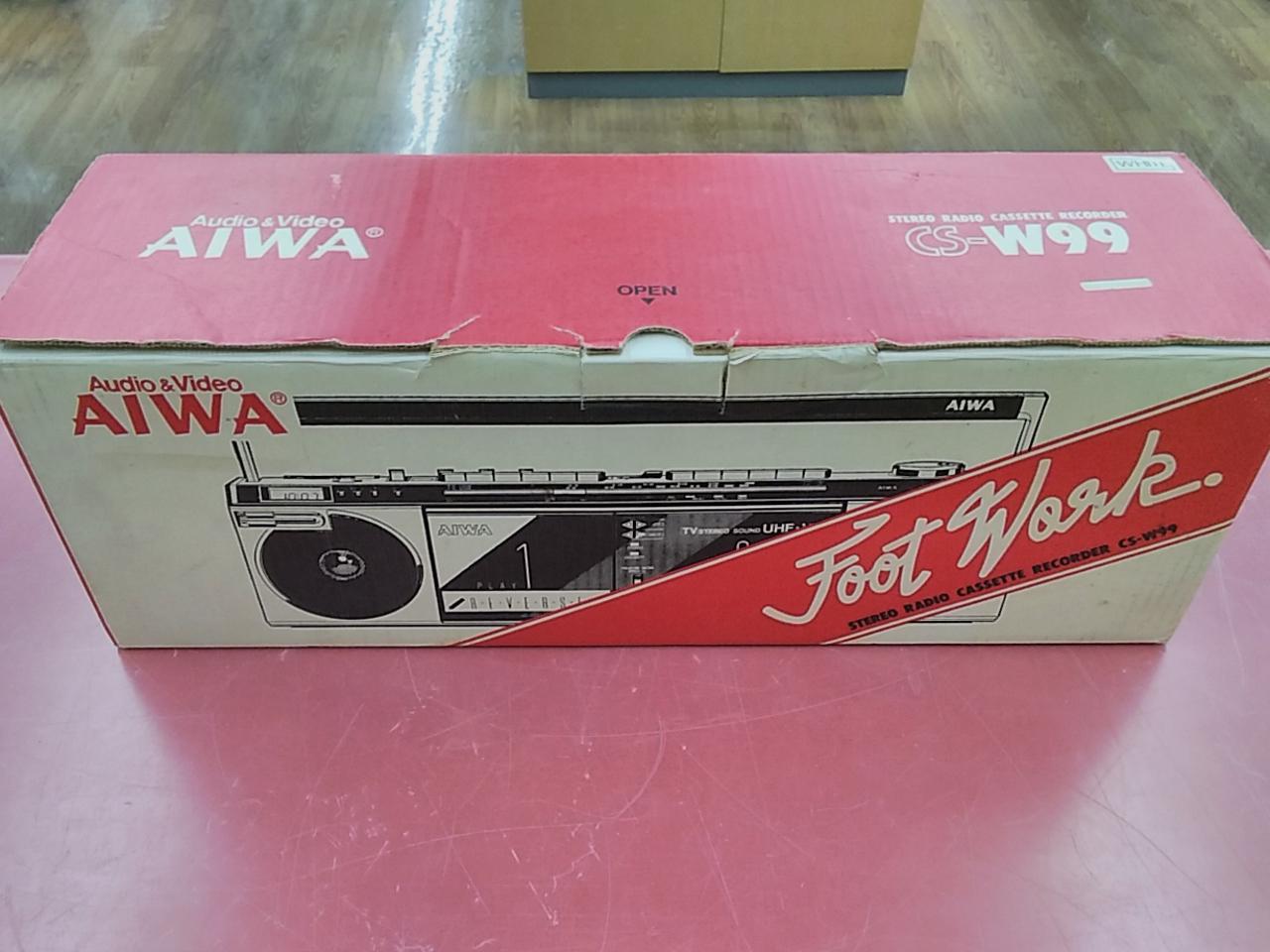 AIWA CS-W99 ラジカセ レッド　目立った傷汚れ無し　送料無料　値下げ‼️ AIWA CS-W99 ラジカセ レッド 目立った傷汚れ無し 送料無料 匿名