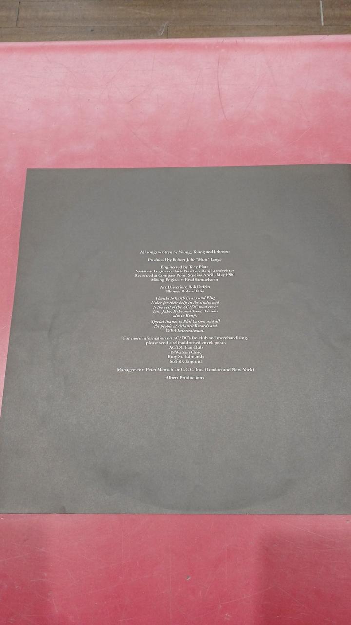 歌詞カード裏面