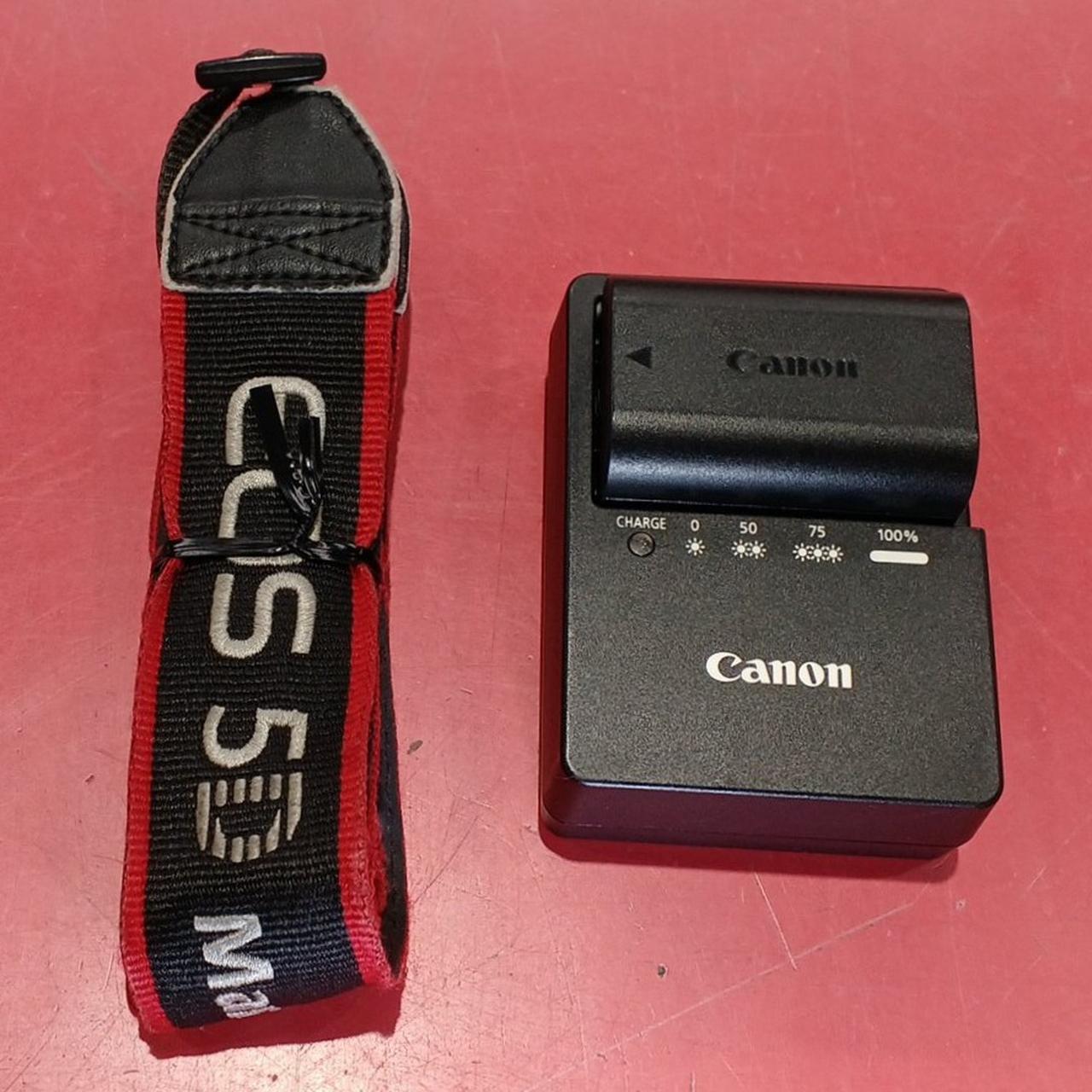 バッテリーとチャージャーとストラップ付属