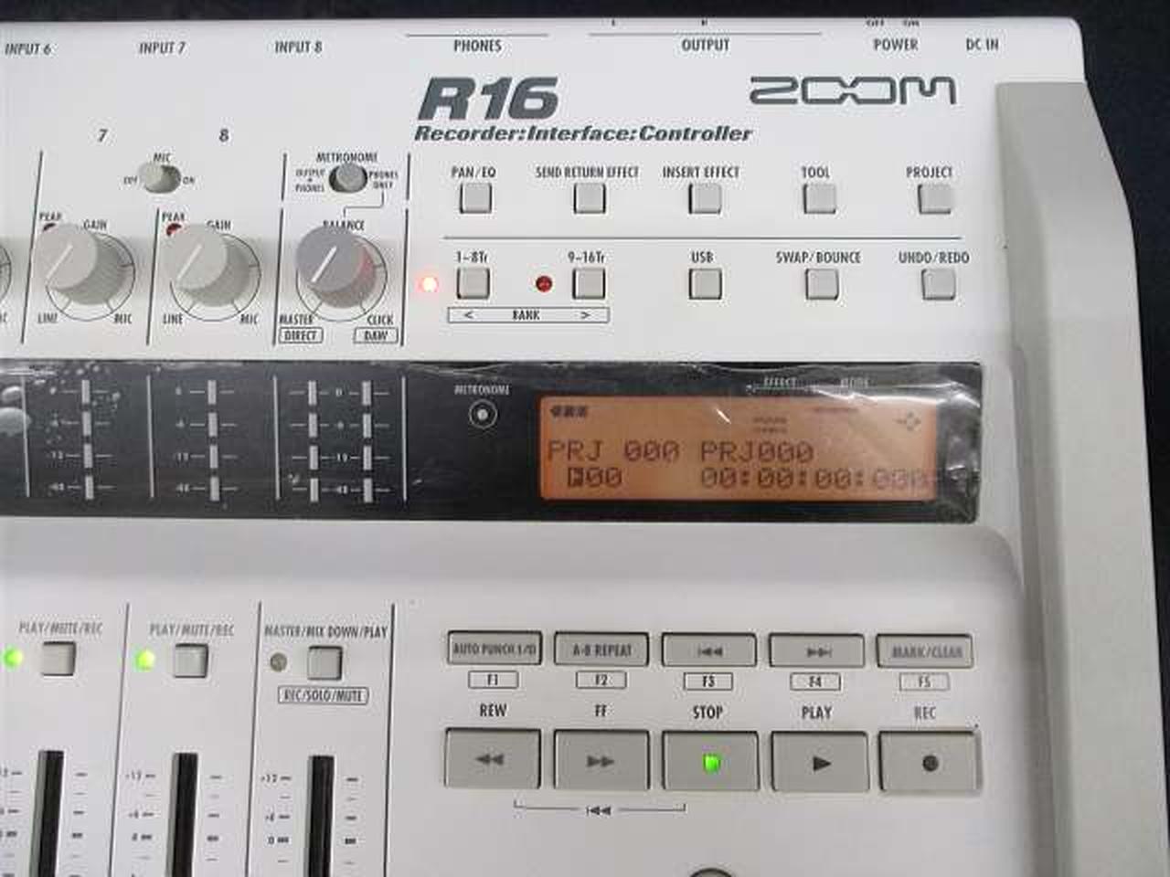 【ジャンク】zoom MTR R16 MTR】R16 Recorder:Interface:Controller【レコーディング