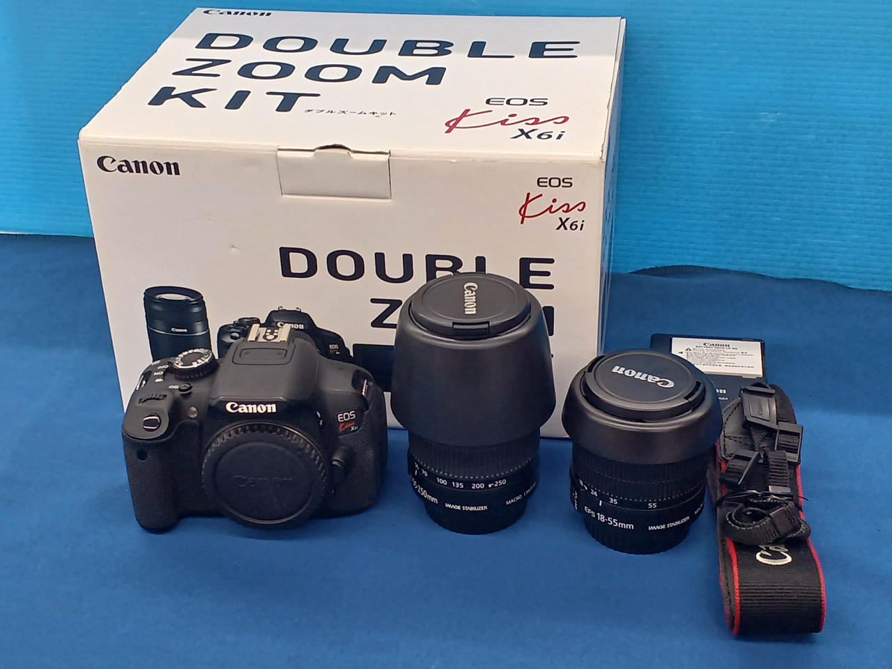 Canon EOS Kiss X6iダブルズームレンズセット♪ 豪華セット⭐️Canon キャノン EOS kiss x6i⭐️ダブルズーム