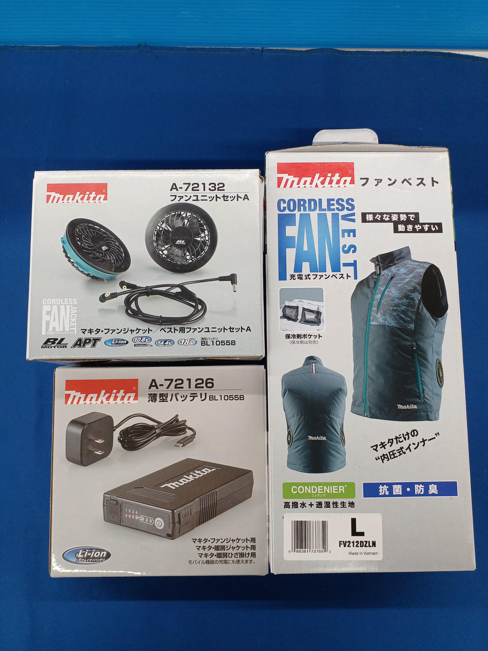新品　未使用品Makita CORDLESS FAN 3L 空調服フル装備 新品 未使用品Makita CORDLESS FAN 3L 空調服フル装備