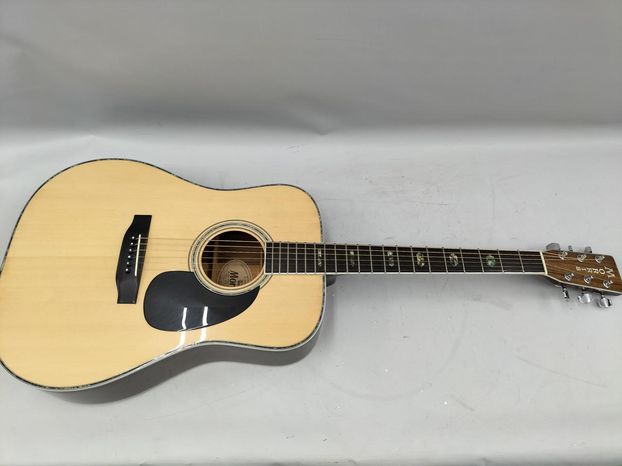 Morris W-30 改エレアコ アコースティックギター 装飾バインディング Morris W-30 改エレアコ アコースティックギター 装飾