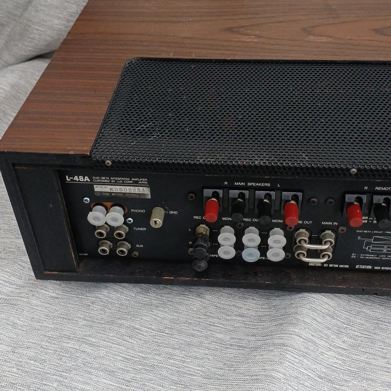 片チャンネルしか音出ません。LUXMANプリメインアンプL-48A 片チャンネルしか音出ません。LUXMANプリメインアンプL-48A