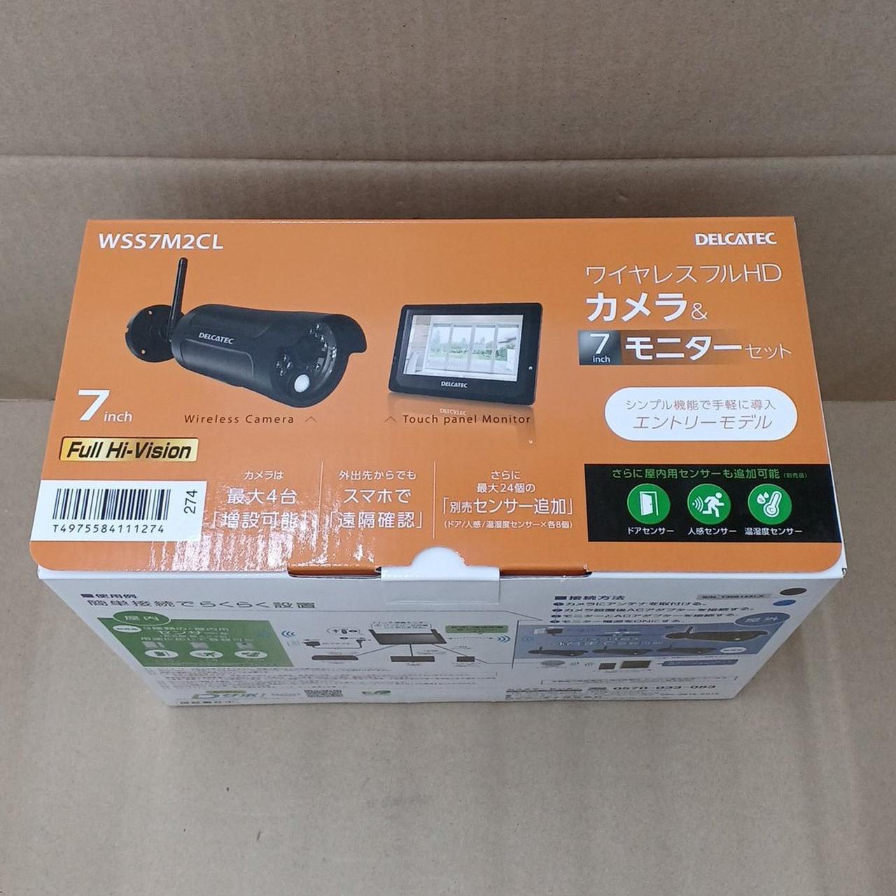 DELCATEC ワイヤレスHDカメラ&7インチモニターセット 楽天市場】WSS7M2CL ワイヤレスフルHDカメラ＆7inchモニター