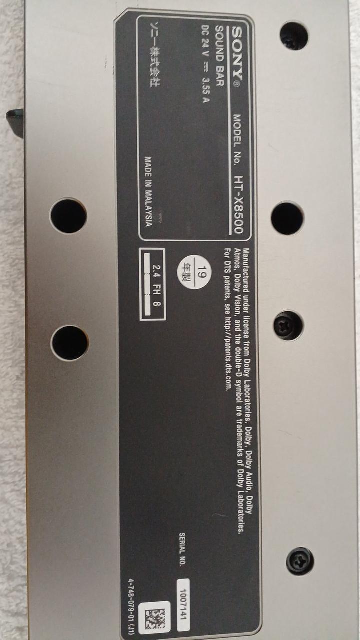 SONY HT-8500 サウンドバー［ジャンク品］ Yahoo!オークション - SONY サウンドバー HT-X8500 付属品あり