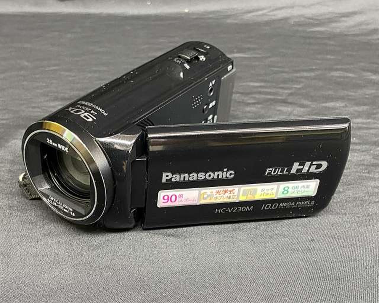 美品 Panasonic HC-V230M ビデオカメラ 動作確認済み パナソニック(PANASONIC)|【光学50倍ズーム】ビデオカメラ