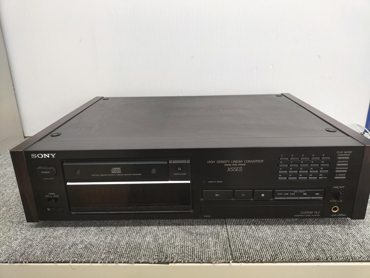 ソニー　CDプレイヤー　CDP-X55ES  ジャンク SONY／ソニー】CDプレイヤー CDP-X55ES 本体のみ ソニー
