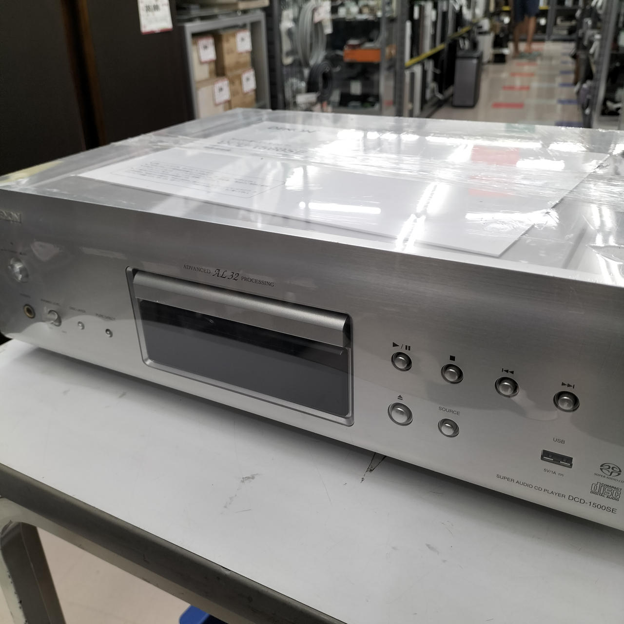 【通電確認済】Denon CD/SACDプレーヤー DCD-1500SE 通電確認済】Denon CD/SACDプレーヤー DCD-1500SE