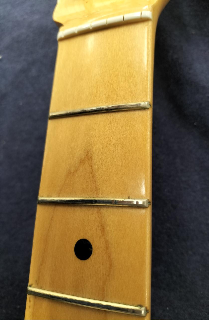 フレット残りは7分程度です。