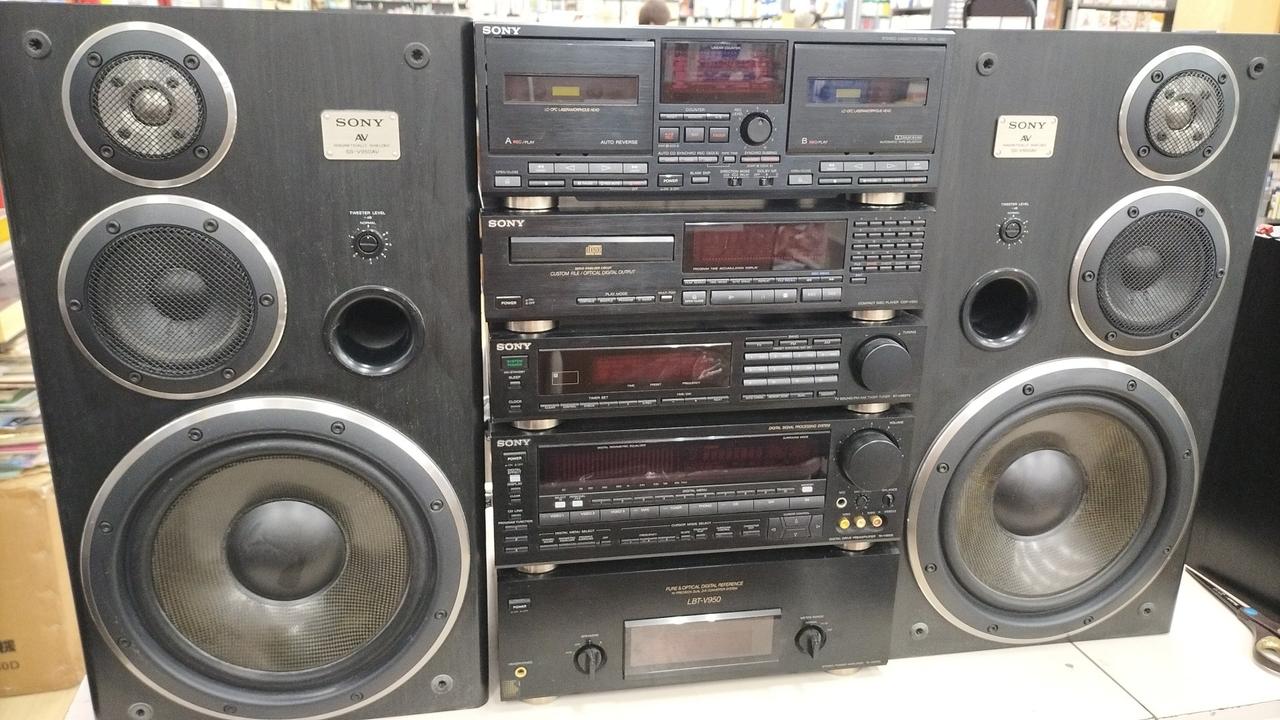 【SONYソニー】システムミニコンポ　LBT-V950 1990年 バブルコンポ SONY LBT-V950 フルセット レストア - YouTube