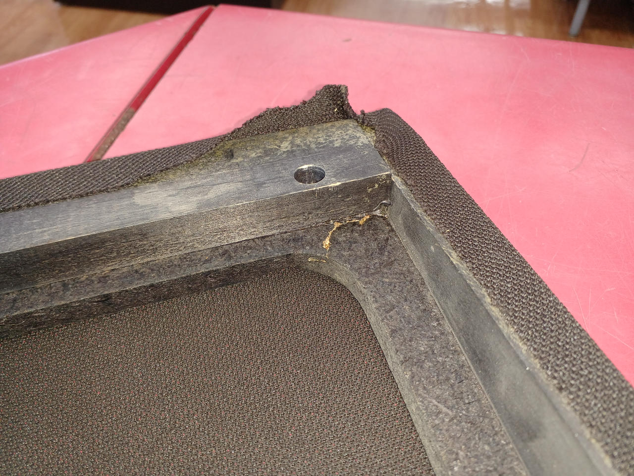 ネットフレーム破損