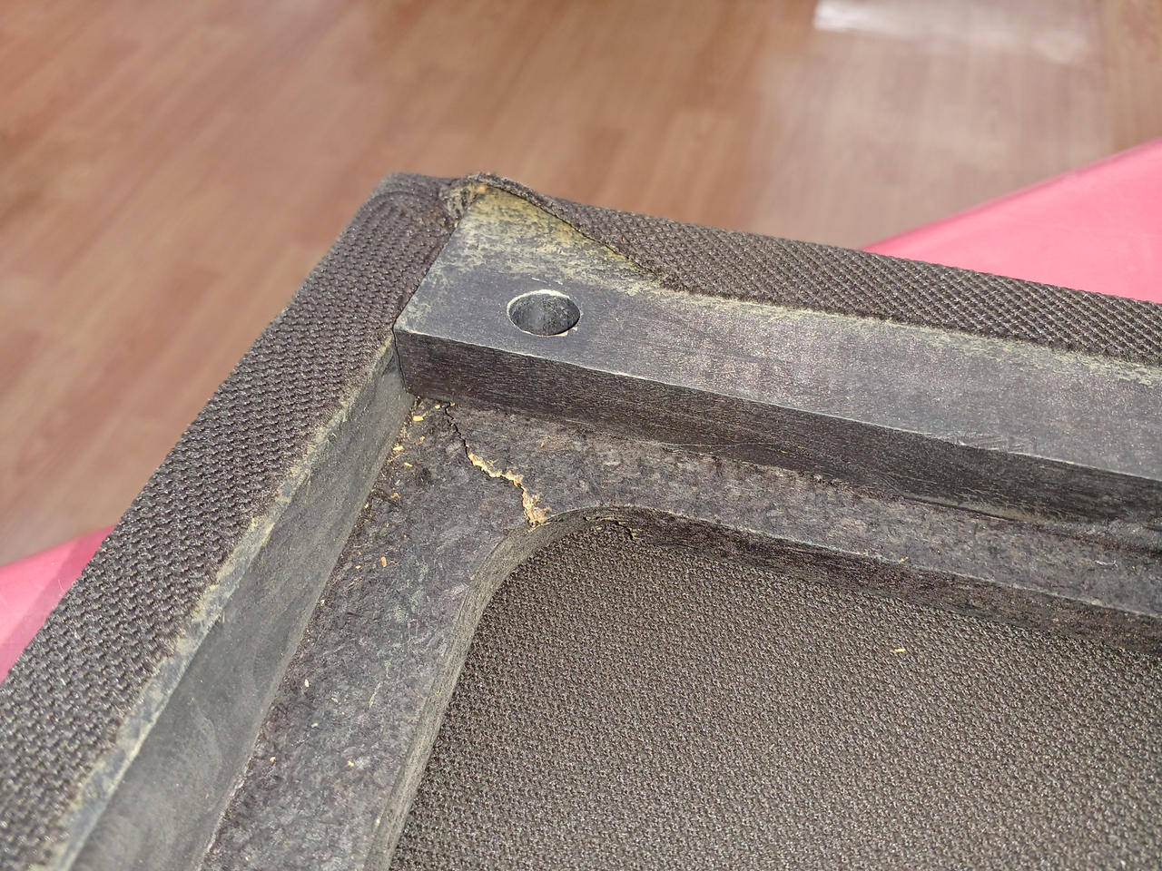 ネットフレーム破損