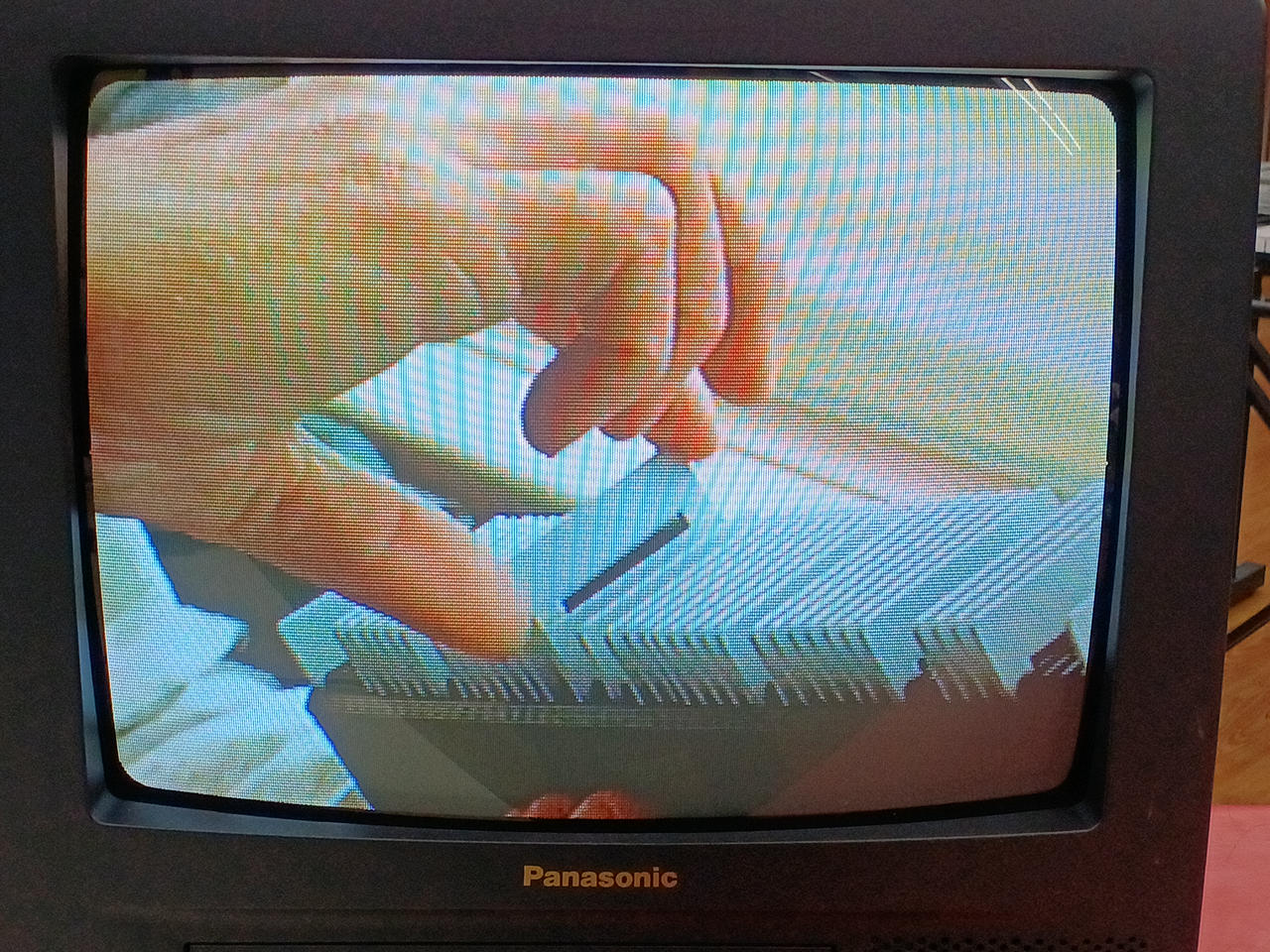 VHS再生中