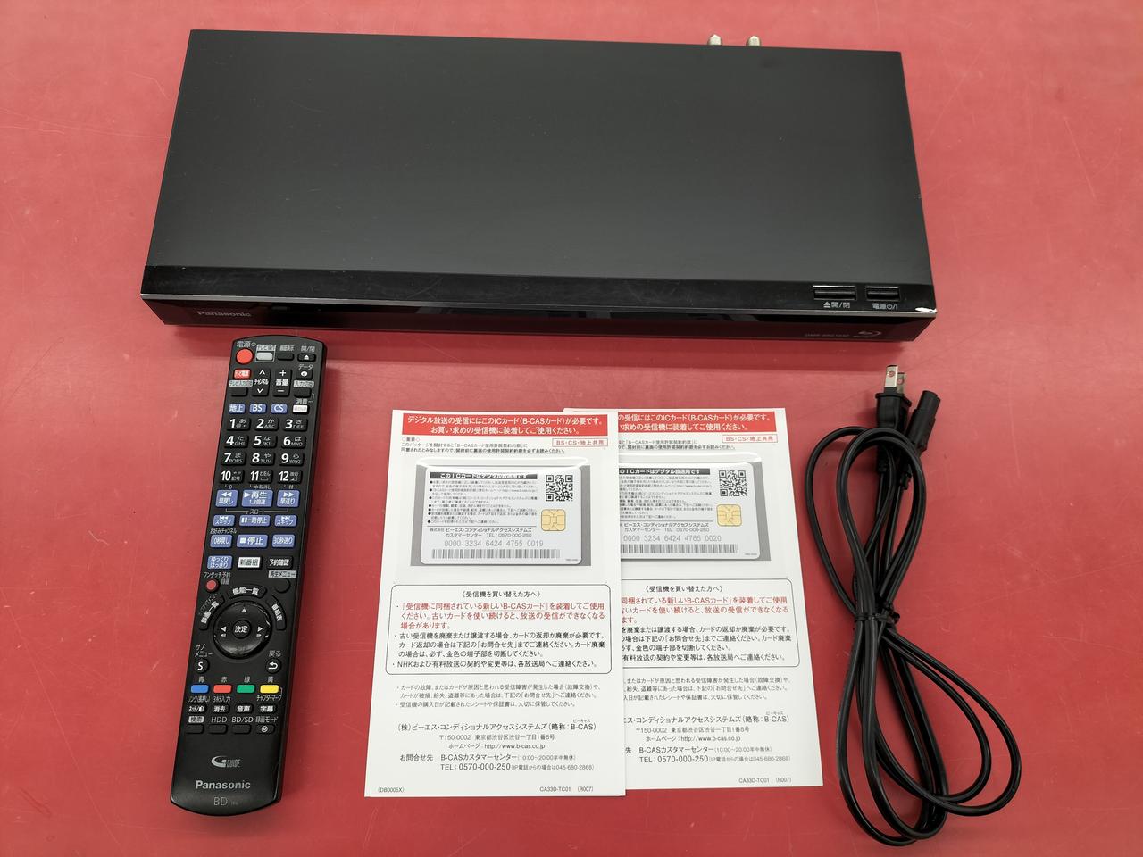 DMR-BWT530 Panasonic BDレコーダー B-CASカード付 Panasonic DMR-BWT530 ブルーレイレコーダー - メルカリ