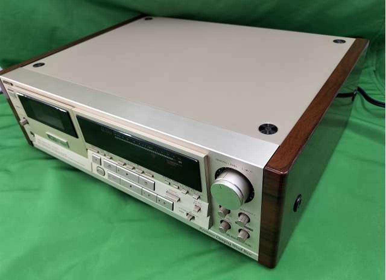 ​フルセットAIWA XK-S9000 リモコン・説明書付 通電済　ジャンク ジャンク品】AIWA アイワカセットデッキ XK-S9000 リモコン、取扱説明書付