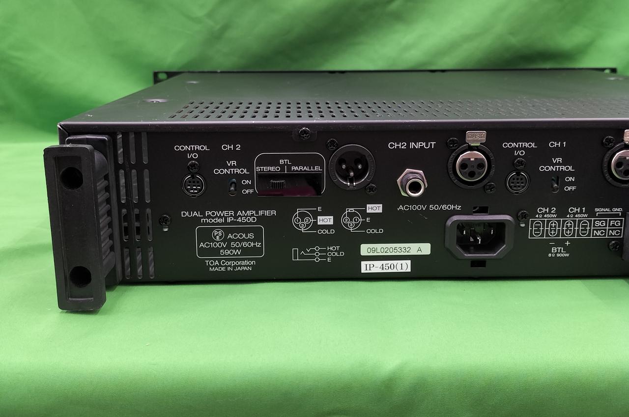 TOA IP-450D パワーアンプ 音出し確認済み ケーブル付き TOA|PAパワーアンプ|HARDOFFオフモール(オフモ)|2012660000029890