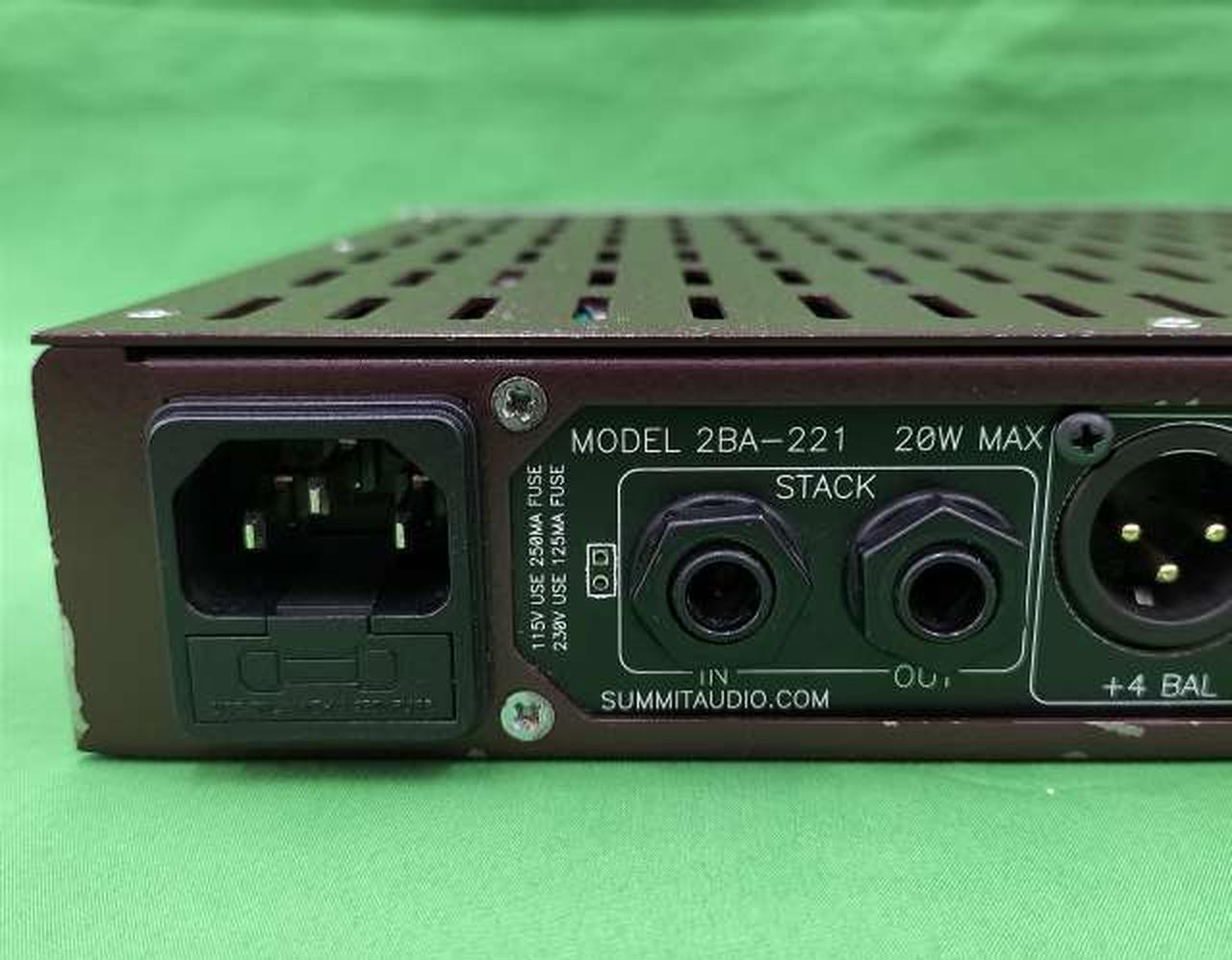 サミットオーディオ SUMMIT AUDIO 2BA-221 マイクプリアンプ