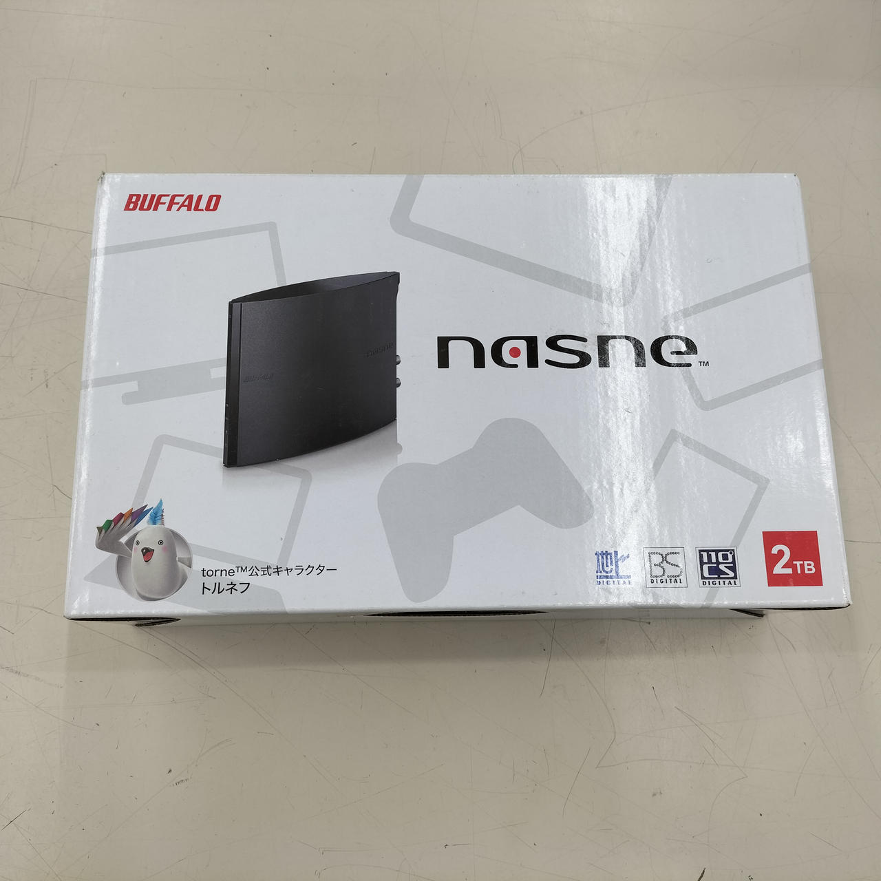 BUFFALO nasne NS-N100 BLACK 2TB 短い