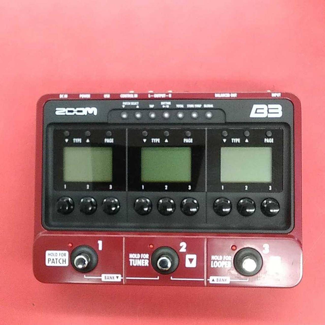 ZOOM (ズーム) B3n ベース用マルチエフェクター 日本製 通電確認
