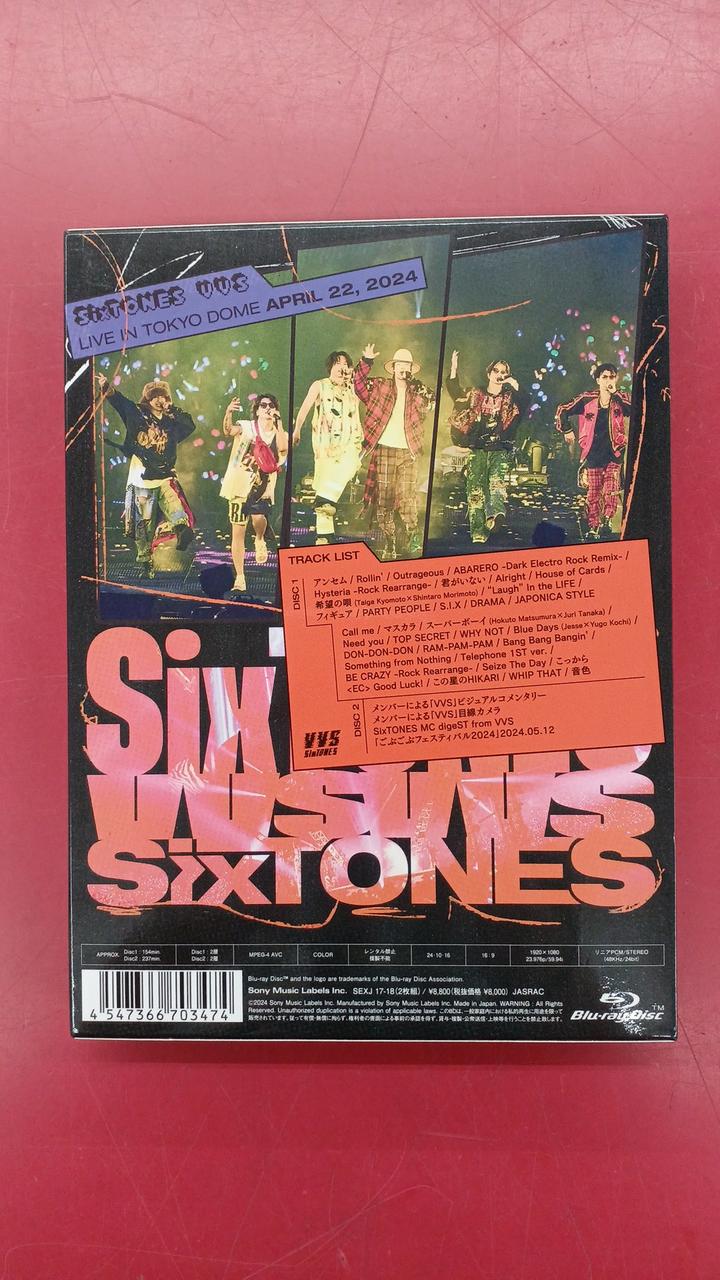 SixTONES VVS LIVE IN TOKYO DOME Blu-ray SixTONES VVS TOKYO DOME