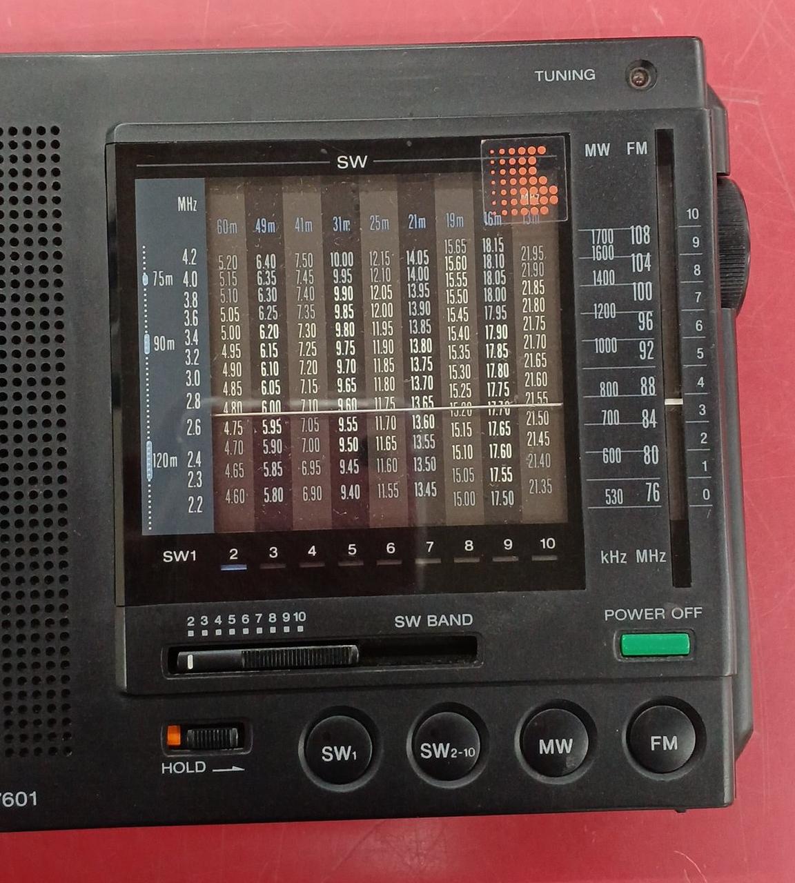 SONY ラジオ　ICF-7601 動作品です Amazon.co.jp: SONY ソニー ICF-7601 高性能ポータブル受信機