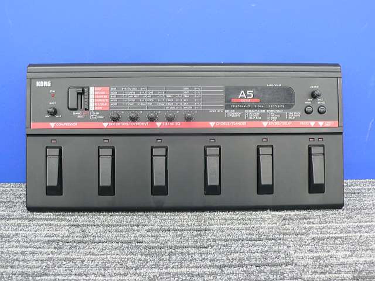 KORG マルチエフェクター A5 MULTI FX 純正ACアダプター付き KORG マルチエフェクター A5 MULTI FX 純正ACアダプター付き
