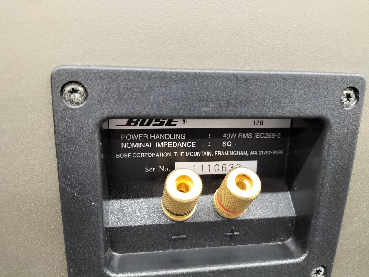 値下げ　美品　BOSE ボーズ120　スピーカー　ペア　連番 ボーズ(BOSE)|スピーカー(ペア)|HARDOFFオフモール（オフモ