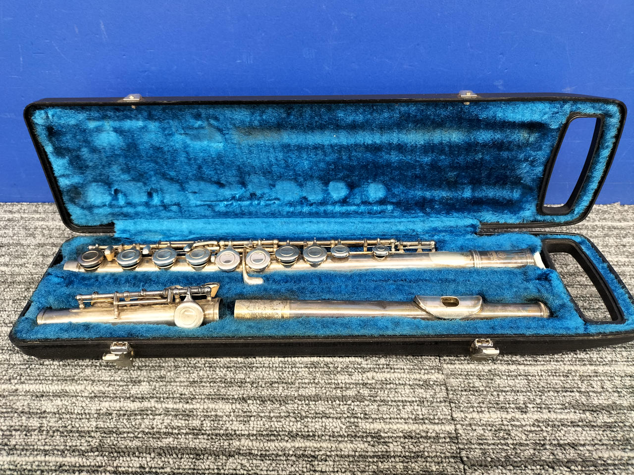 【現状お渡し】YFL-351 フルート YAMAHA YFL-351 ヤマハ フルート 頭部管・唄口 総銀製【中古