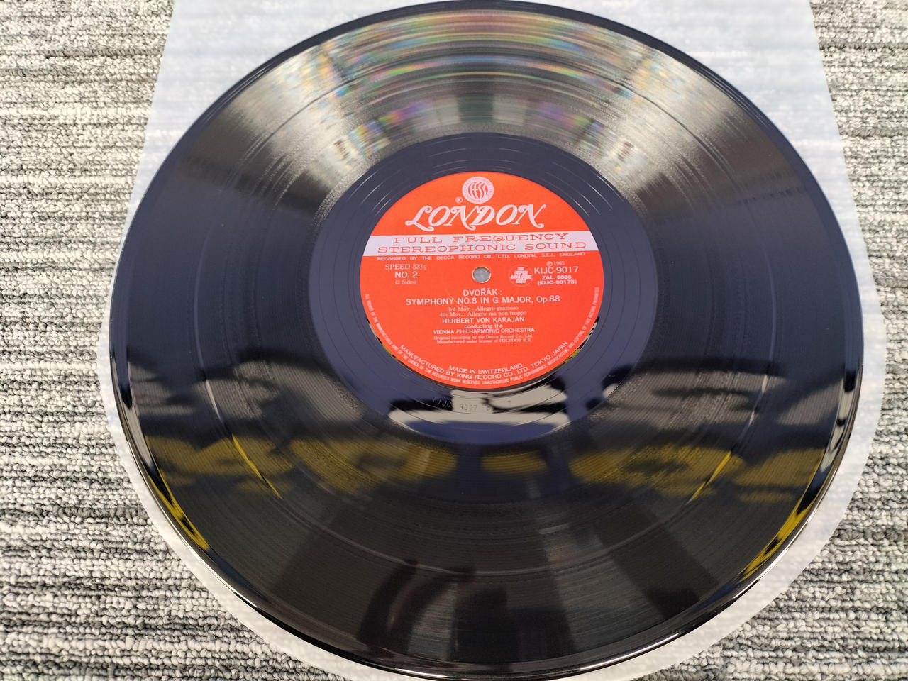 october409レコード4点 ドヴォルザーク 交響曲第8番 ロンドンレコード LP レコード