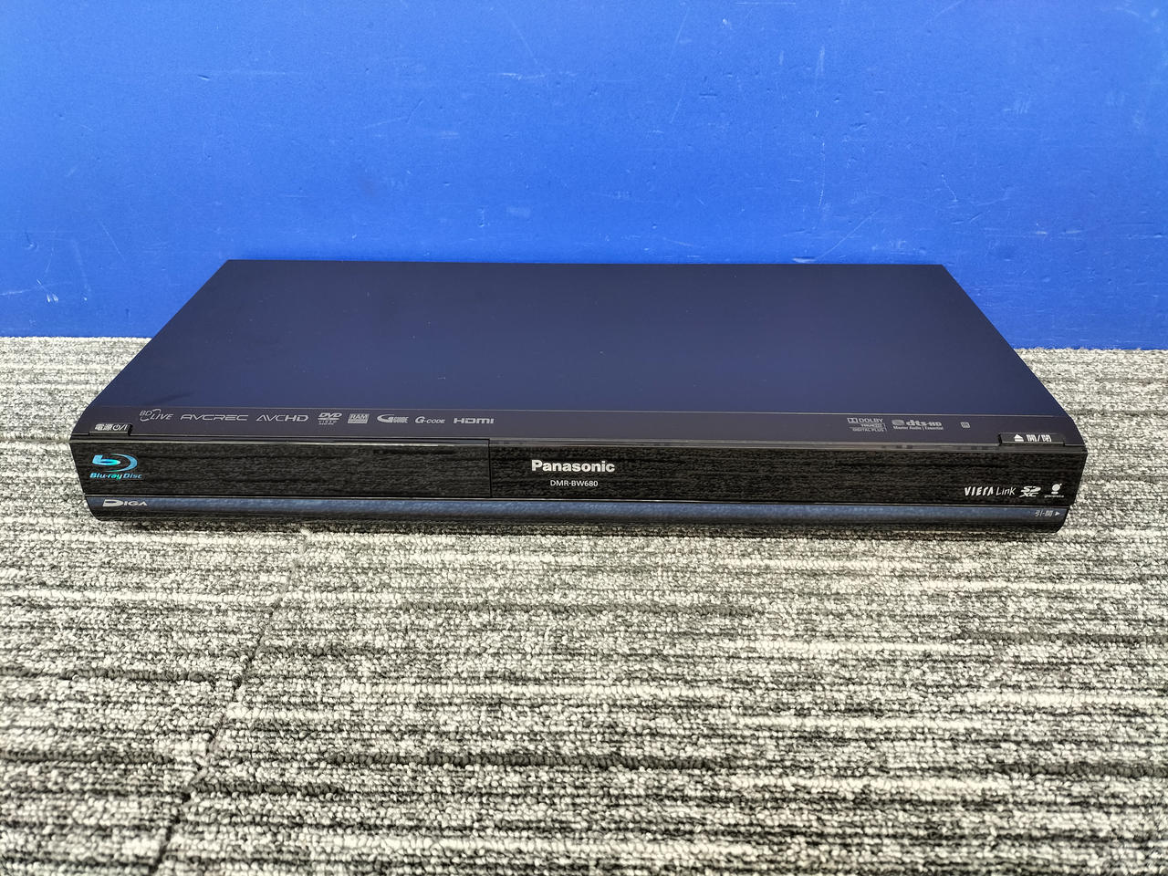 パナソニックDMR-BW680 HDD搭載ブルーレイディスクレコーダー Panasonic 500GB 2チューナー ブルーレイレコーダー ブラック