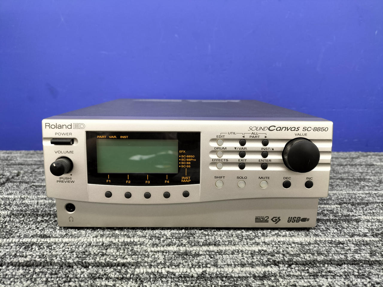 ローランド SOUND CONVAS SC-8850 音源モジュール 通電確認済 Roland SOUND Canvas SC-8850 音源モジュール（Roland ED SC