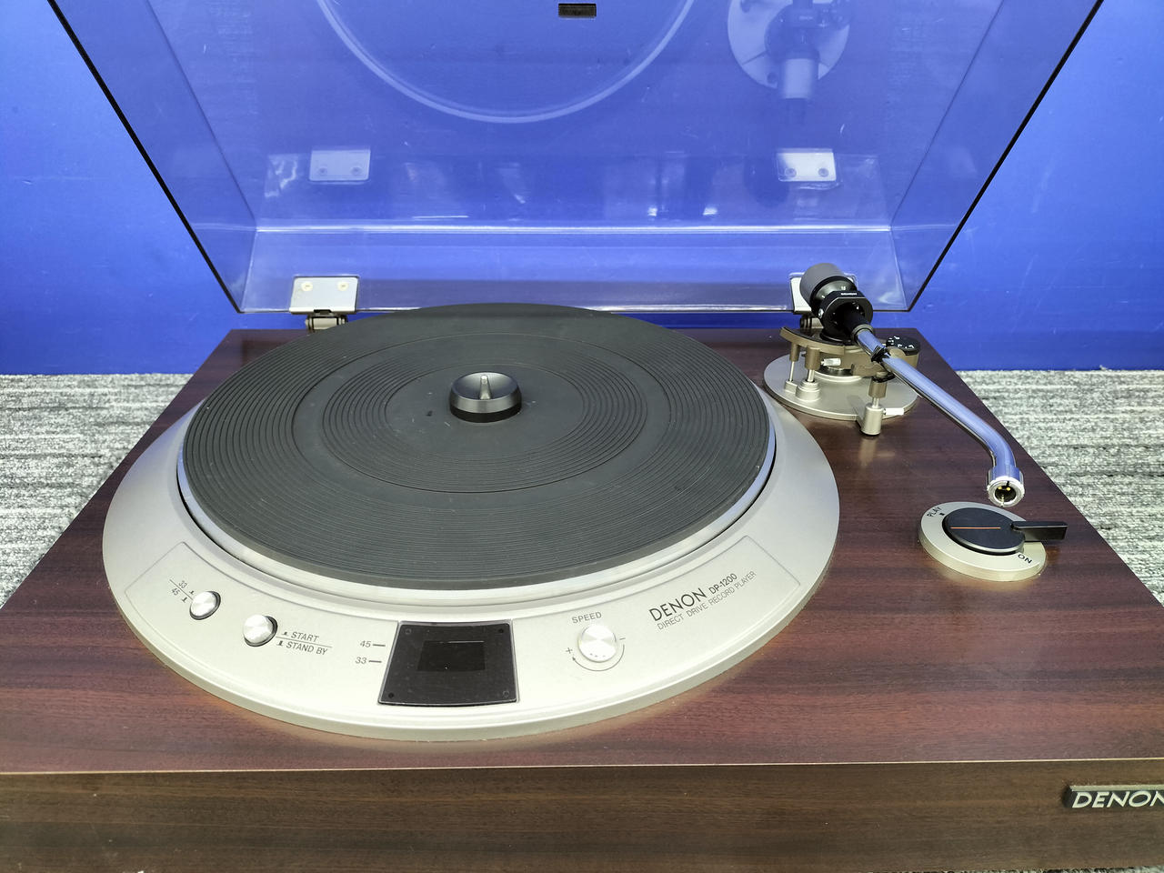 DENON - フルレストア美品！新品針！DENONレコードプレーヤーDP-1200 Yahoo!オークション -「denon dp-1200」の落札相場・落札価格