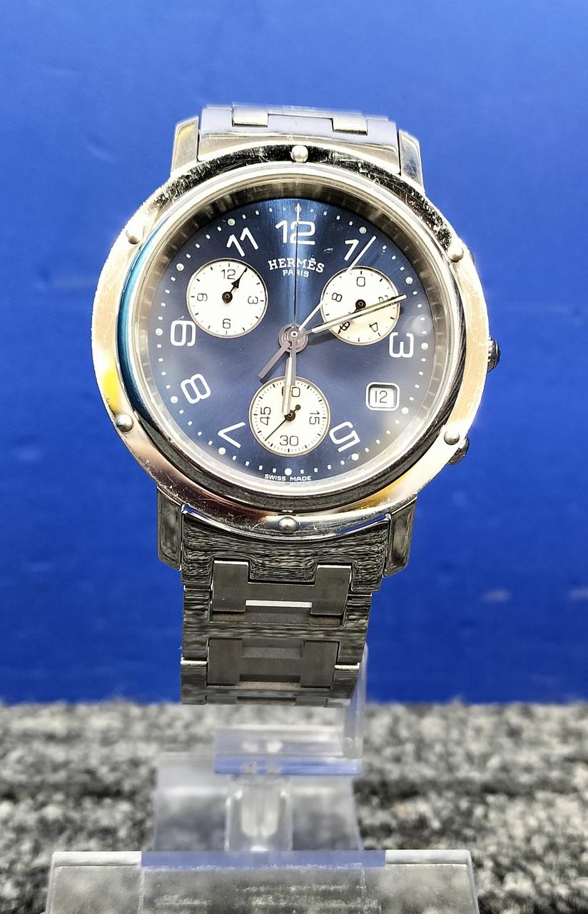 美品★HERMES★クリッパー 美品 HERMES エルメス クリッパー SS×GP レディース 電池交換済