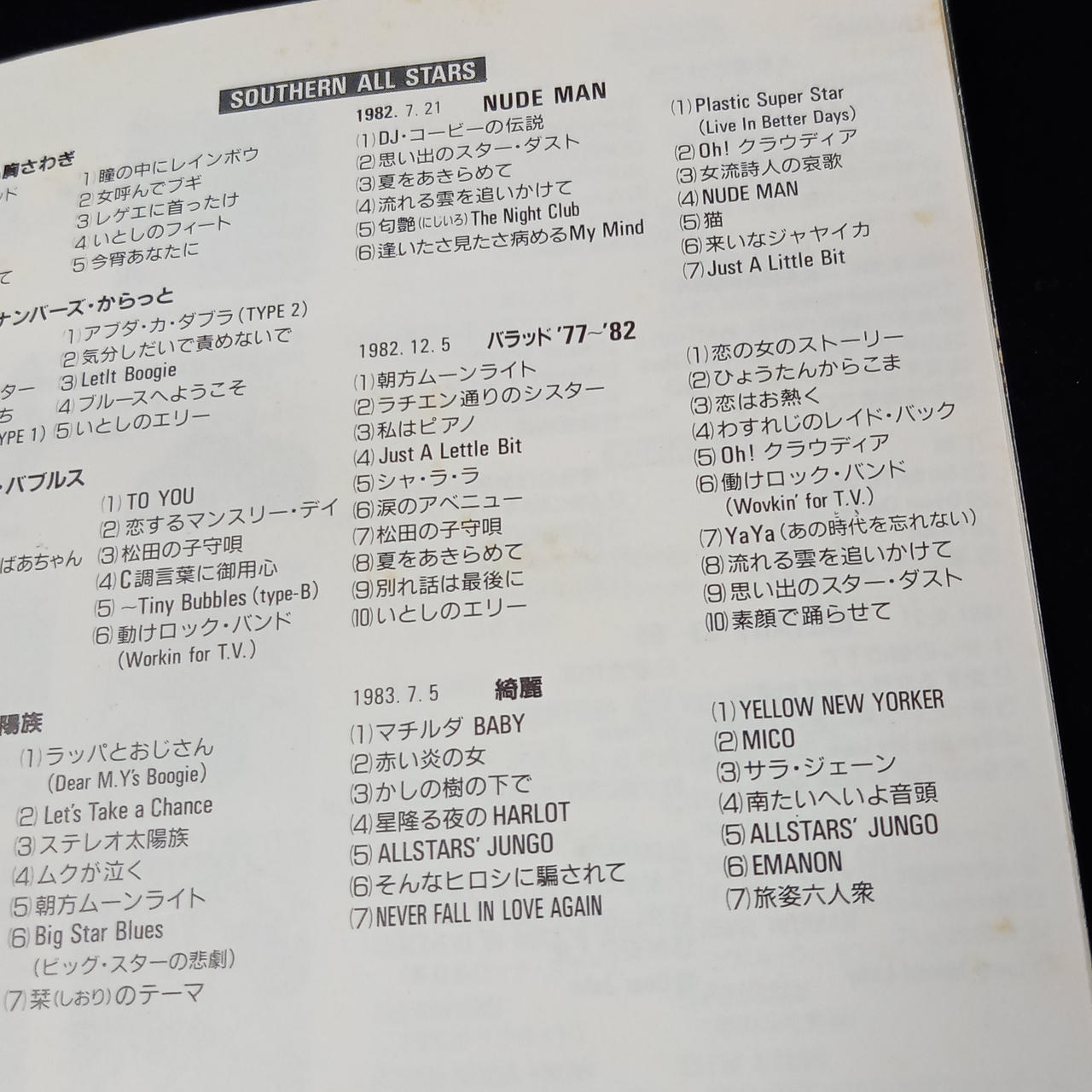 ブックレット汚れあります