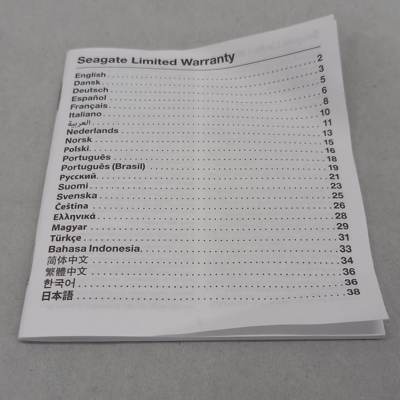 説明書折れあります